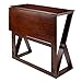 Winsome Wood Harrington Drop Leaf High Table, Antique Walnut