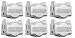 Hug-A-Plug Dual Outlet Wall Adapter, 6 Pack White