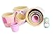 Cute Lovely Angel Princess with Pink Purple Green Dress Handmade Nesting Dolls Matryoshka Dolls Russian Dolls Set 5 Pieces Kids Girls Gifts Toy Home Decoration