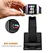 Aresh Compatible with Fitbit Ionic Charger, 3.9 feet Cable Cradle Holder USB Charging Dock Station Cable Compatible Fitbit Ionic Smartwatch, Stand for Mobile Phone(NOT Work with Ionic case) (Black)