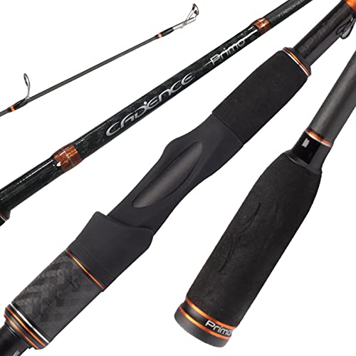 Cadence Primo Spinning Rod, 40-ton Carbon Blank, Fuji Reel Seat, Durable  Fuji Stainless-Steel Guides with SIC