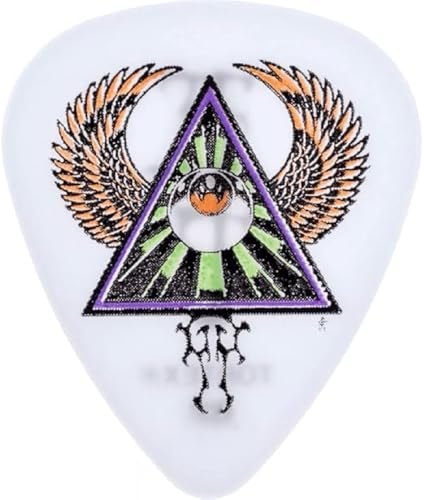 JIM DUNLOP Púas Blackline II Alan Forbes, Saco de 36, Tri Eye, Blanco, 0,73mm