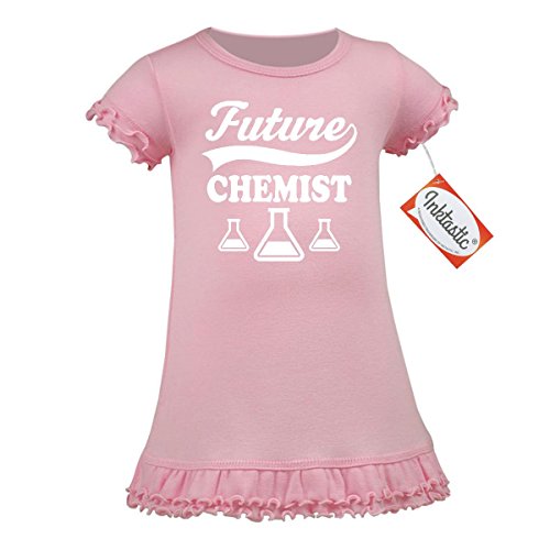 Inktastic Baby Girls' Future Chemist Scientist Job A-Line Baby Dress 6 Months Baby Pink