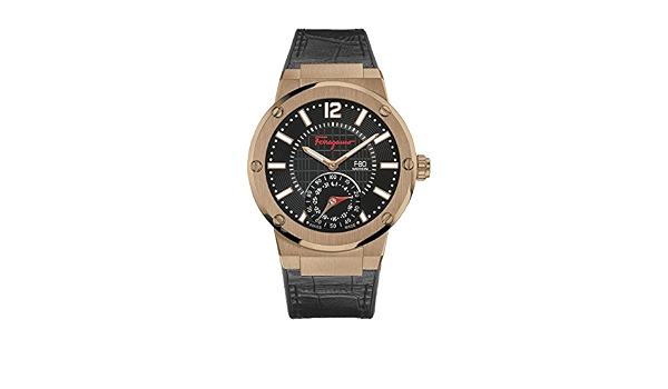 Amazon.com: Salvatore Ferragamo - Reloj de cuarzo suizo para hombre con  movimiento F-80 (acero inoxidable y cuero), color negro (modelo: FAZ030017)  : Ropa, Zapatos y Joyería