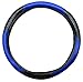 Premium Massage Sport Grip Premium Slip-On Steering Wheel Cover, Universal Fit (Blue)