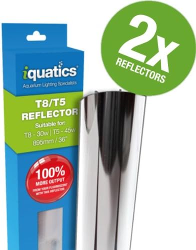 T5/T8 Aluminium Reflector-Increased output by up to 100%, 45W T5 / 30W T8, Twin Pack