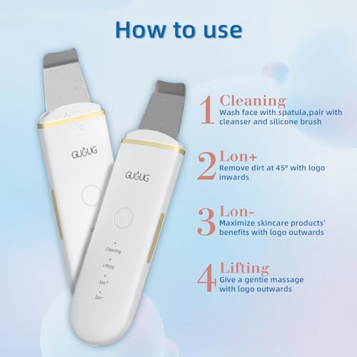 GUGUG Skin Scrubber Face Spatula, Skin Spatula Pore Cleaner Blackhead