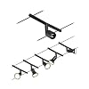Paulmann 94446 CorDuo Salt Kabelsysteem, DC, maximaal 5x 10 watt, aanvulling, zwart mat, metaal, GU5,3, zonder…