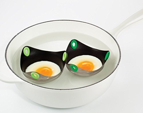 Poachpod Egg Poacher Lifter wITH Stainless Steel Non-Stick Egg Poaching Cup, Stainless, 2 pack Combo - Thumbnail 3