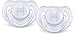 Philips Avent Orthodontic Pacifier, 6-18 Months, Translucent Colors SCF170/22, Colors May Vary primary