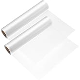 INTERWARM 2 Pack 12 in x 50 yd Roll Clear Wash Away, Water Soluble Embroidery Stabilizer PVA Water Soluble Film Compatible with Most Hoops Light Weight for Machine Embroidery and Hand Sewing