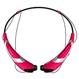 Rymemo 2016 Newest Match color Universal Wireless Bluetooth 4.1 Music Earphones Stereo headphones Sports/Running Magnetic Headset Earbuds for Iphone Samsung LG, Silver-Magenta