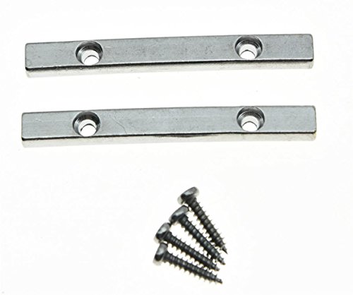 KAISH 2pcs Chrome 44.5mm Guitar String Retainer Bar for Floyd Rose Guitar