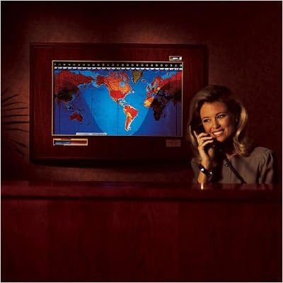Boardroom Model Geochron World Clock Finish: American Walnut Wood