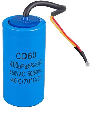 US 450VAC 400uF APPLIANCE MOTOR START RUN CAPACITOR CD60