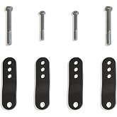MaxTrac SUSPENSION'S Part# 716920 is A Pair of 2" Rear Lift Shackles Made UP of 4 Steel Plates &amp; Powder Coated Grey