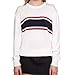 Germinate White Crewneck Sweaters Women Fall Winter Casual Work Christmas Holiday Knitted Pullover Plus Size Oversized (Beige, L)