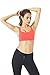 Queenie Ke Womens Yoga Sport Bra Light Support Strappy Free To Be Bra Size M Color Light Lava Across