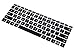 imComor Universal English Keyboard Stickers Cover for Computer Keyboard Protective Skin, Black