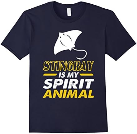Mens Funny Cool Stingray My Spirit Animal T-shirts XL Navy