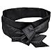 Easyfashion Lady Corset Cinch Leather Waist Band Sash Belt Black
