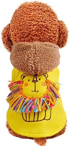 Koojawind Pet Dog Cat Clothes Coat Puppy Little Lion Fleece Hoodie Outfits Pet Puppy Dog Clothes Cute Winter Vest Sweater T-Shirt for Pet Dog Cat
