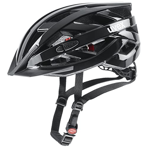 uvex i-vo 3D - lightweight all-round helmet for women and men - individually adjustable fit - expandable with LED light - black - 52-57 cm