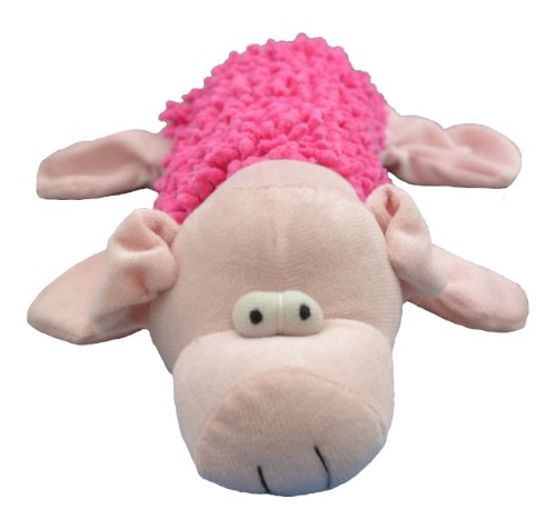 Amazing Pet Products Bottle Shaggy Pet Squeak Toy, Pig