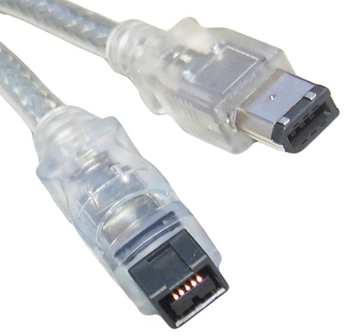 Firewire IEEE1394B 800 to 400 9 Pin to 6 Pin Cable Lead 2M / Silver