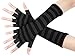 Nice Shades Ladies 16 Inch Fingerless Gloves (Black)