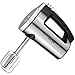 Hand Mixer Electric Stainless Steel Kitchen Hand Mixer, BPA Free, 6 Speed with Turbo and Easy Eject Button, includes Sturdy Beaters and Dough Hooks, 250w, AICOK