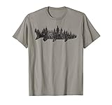 Musky Pine Forest Treeline - Outdoor Fishing Angler T-Shirt