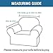 H.VERSAILTEX Stretch Velvet Armchair Cover Couch Covers 1 Cushion Chair Slipcover for Living Room Furniture Cover Crafted from Thick Comfy Rich Velour (Chair 31