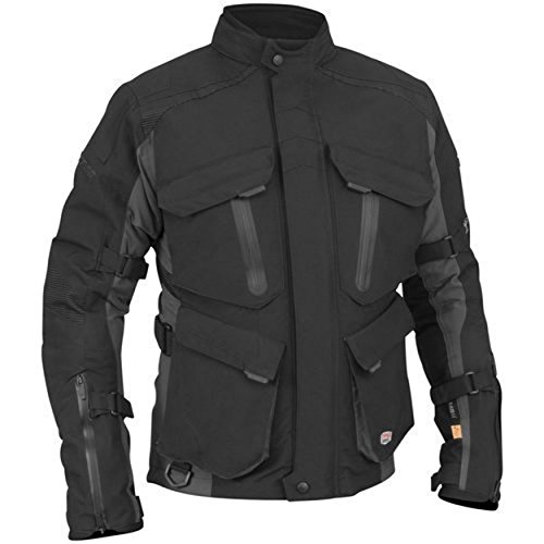 Juicy Trendz Motorcycle Motorbike Biker Cordura Waterproof Textile Jacket Gray Medium