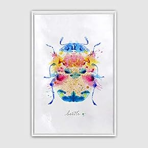 Framed Insect Home Artwork for Living Room Bedroom