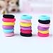 Baby Soft Hair Elastics Ties for Kids Toddlers Colorful Small Seamless Hair Ponytail Holder(200 PCS)