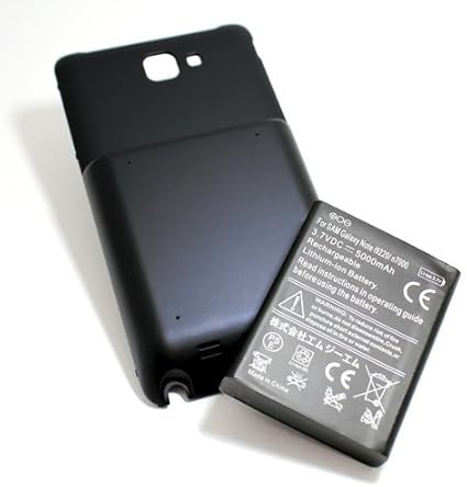 Amazon 並行輸入品用 Samsung Galaxy Note ブラック 大容量 バッテリー プラスチックケース 5000mah ギャラクシー ノート用バッテリーカバー Battery Case For Galaxy Note ケース カバー 通販