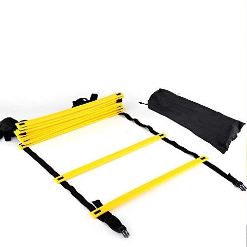 VGEBY1 Speed Agility Ladder, Training Ladder Agility Ladder 12 Adjustable Flat Rungs Adjustable Rungs for Soccer Football Fitness Feet Training