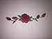 Yonisun 2 Pcs Applique Patch Rose Flower Embroidery Iron On Flower Appliques for Craft, Sewing, Clothing, Scrapbooking Decorative 1 1/8