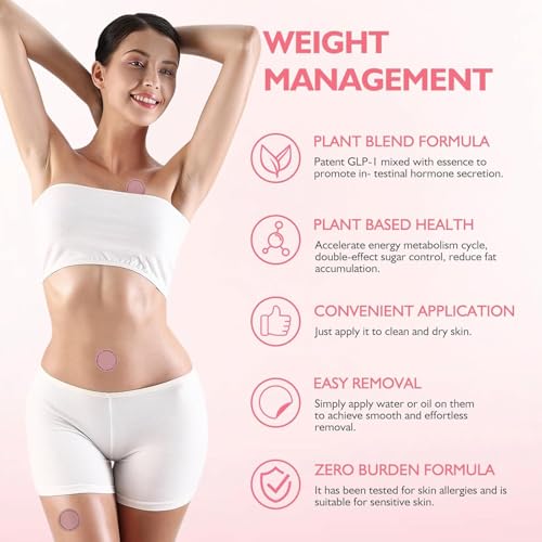 YOOJ® 30 Pcs GLP-1 Patches, Shaping and Beautifying the Body, Bidding Farewell to Excess Fat, Body Shaping Patch, Supports Skin Elasticity and Firming Contouring