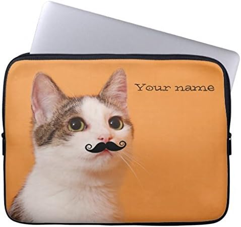 Eratio Moustache Kitty Laptop Sleeve 15 Inch Macbook Air Case Macbook Pro Sleeve and 15 Inch Laptop Bag