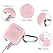 Airpods Case, Airpods Accessories Kits, 10 in 1 Protective Silicone Cover Skin Apple Airpods Anti-Lost Airpods Strap, Airpods Watch Band Holder, Airpods Ear Hook (Blue Pink)