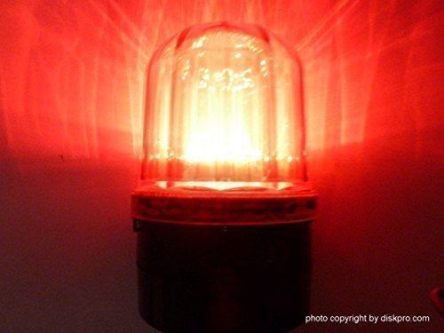 6″ High 12 Red LED Strobe Beacon Flashing Light, Magnetic Mount base, 4.0″ Diameter, using 2 D-cell batteries (Not included), Recommended for Indoor or party novelty use