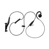 Maxtop AEH3000-M9 Walkie Talkie Two Way Radio Black Headset Earpiece Mic for Motorola D93441 DP4400EX DGP8550EX