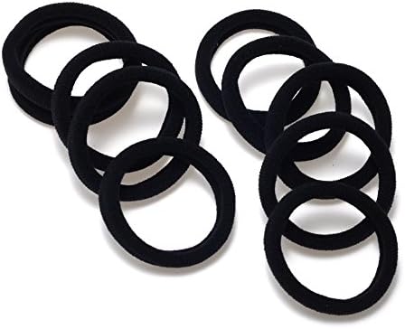 SlimArmor(TM) 10pcs/pack Black Hair Holders Rubber Bands Colorful Hair Elastics Accessories Women Fluorescence Tie Gum