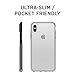 OtterBox Symmetry Series Slim Case for iPhone Xs & iPhone X - Non-Retail Packaging Clear/Inside The Lines