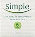 Simple Pure Soap Sensitive Skin Twin Pack 2x125G (Pack of 3)
