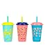 Reduce GoGo's 12oz Straw Cups for Kids, 3 Pack Cutiepie - Kids Cups with Lids and Straws are the Perfect Toddler Tumbler for Home and Travel - BPA Free, Dishwasher Safe, 3 Fun Designs, Fits Cupholders primary