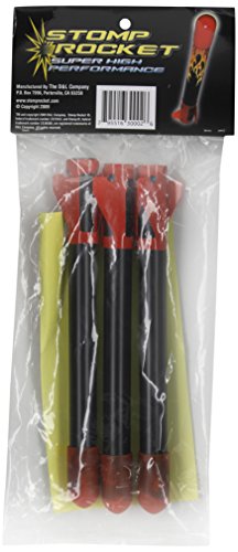 The Original Stomp Rocket Super High Performance Refill Pack, 3 Rockets
