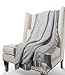 Little Giraffe Chenille Throw Blanket - At Home Soft Throw Blanket for Couch - Luxe Faux Fur Throw Blanket with Satin Trim - 45 x 59